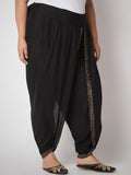 Plus Size Viscose Hand Block Printed Dhoti