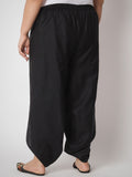 Plus Size Cotton Solid Dhoti