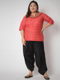 Plus Size Cotton Solid Dhoti