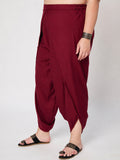 Plus Size Cotton Solid Dhoti
