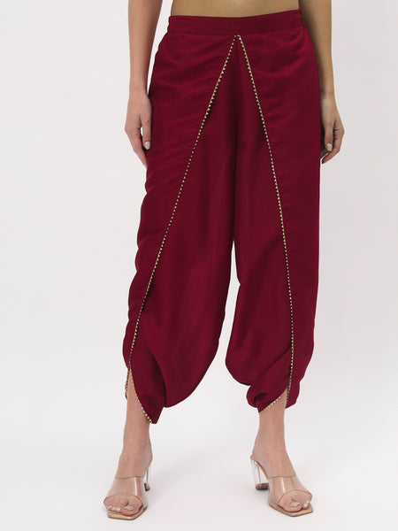 Chroma Solid Embellished Dhoti