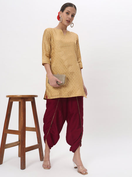 Chroma Solid Embellished Dhoti