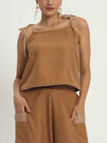 Cotton Printed Side Cowl and Tie-up Co-ord