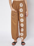 Cotton Placement Print Trouser and Solid Shirt Co-ord