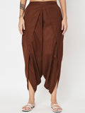 Cotton Pleated Top And Dhoti Co-ord