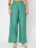 Cotton Solid V-Neck Tunic Co-ord