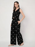 Cotton Block Printed Trouser and Waistcoat Co-ord