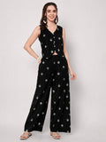 Cotton Block Printed Trouser and Waistcoat Co-ord