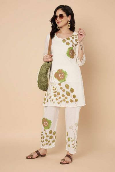 Cotton Floral Block Printed Co-ord Set