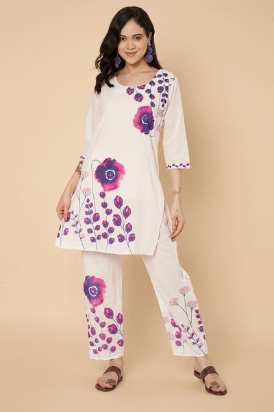 Cotton Floral Block Printed Co-ord Set