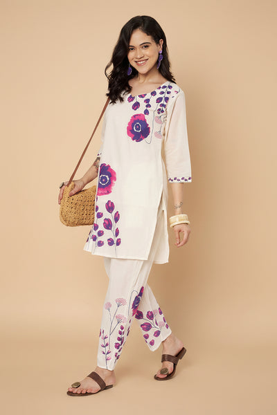 Cotton Floral Block Printed Co-ord Set