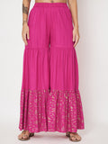 Viscose Block Printed Tiered Co-ord Set