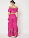 Viscose Block Printed Tiered Co-ord Set