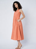 Cotton Kalidaar Solid Dress