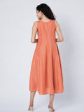 Cotton Kalidaar Solid Dress