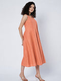 Cotton Kalidaar Solid Dress