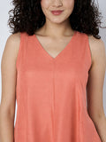 Cotton Kalidaar Solid Dress