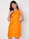 Cotton Block Printed Dress