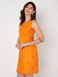Cotton Block Printed Dress