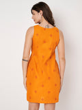 Cotton Block Printed Dress