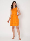 Cotton Block Printed Dress