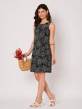 Cotton Block Printed Dress