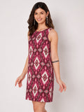 Cotton Block Printed Dress