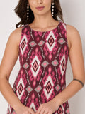 Cotton Block Printed Dress