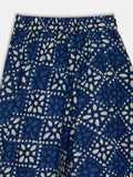 Cotton Printed Embellished Bias Skirt
