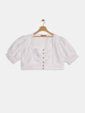 Silk Blend Button Down Top