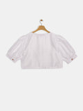 Silk Blend Button Down Top