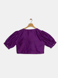 Silk Blend Button Down Top