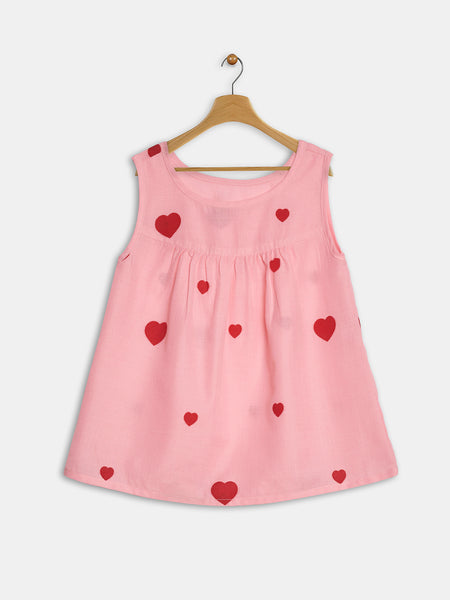 Cotton Block Printed A-line Top