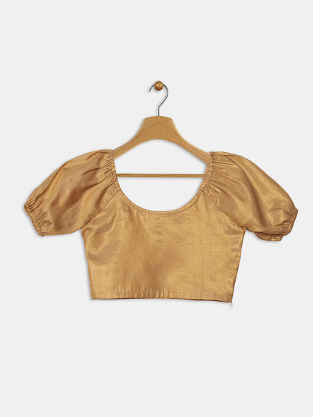 Cotton Tissue Puff Sleeves Top