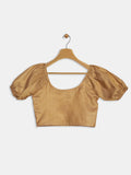 Cotton Tissue Puff Sleeves Top
