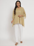 Georgette Gota Embroidered Kaftan Kurti