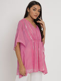 Georgette Gota Embroidered panelled Kaftan Kurti