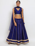 Dupion Kalidaar Embellished Lehenga Set