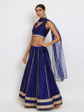 Dupion Kalidaar Embellished Lehenga Set