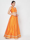 Dupion Kalidaar Embellished Lehenga Set