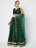 Dupion Kalidaar Embellished Lehenga Set