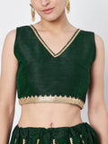 Dupion Kalidaar Embellished Lehenga Set
