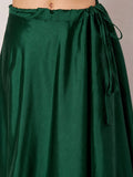 Silk Blend Embellished Bias Lehenga Set