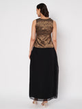 Silk Brocade Draped Lehenga Set