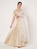 Silk Brocade Kalidaar Lehenga Set