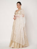 Silk Brocade Kalidaar Lehenga Set