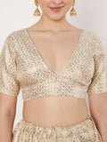 Silk Brocade Kalidaar Lehenga Set