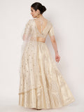 Silk Brocade Kalidaar Lehenga Set