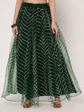 Net Gota Embroidered Kalidaar Lehenga Set