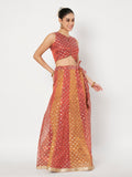 Silk Tissue Buti Kalidaar Embellished Lehenga Set